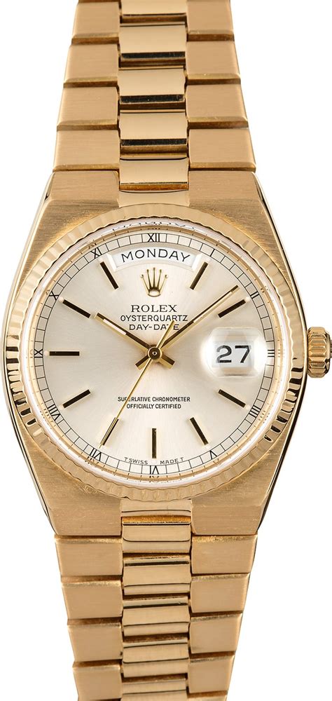 rolex oyster quartz datejust oro|rolex oysterquartz day date value.